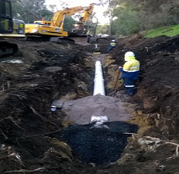 gravity sewer project